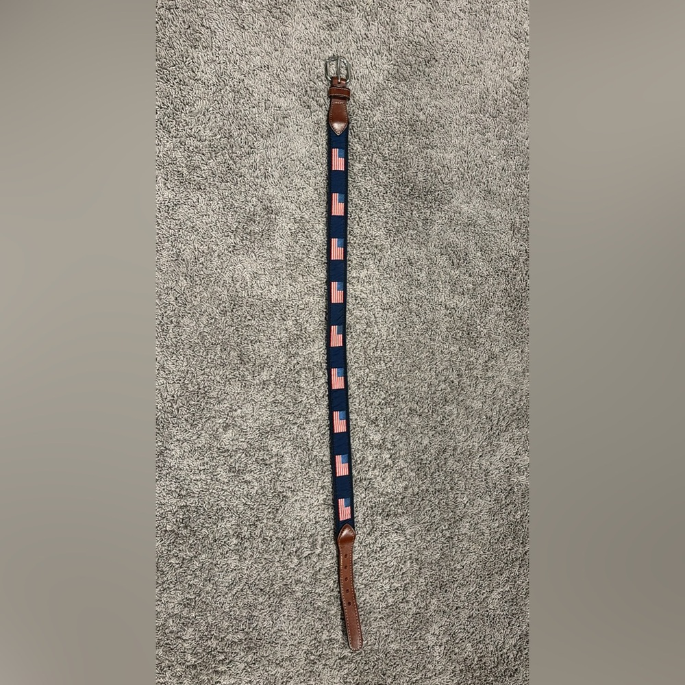 Men’s/Boys USA Flag Navy Belt (Size 30)